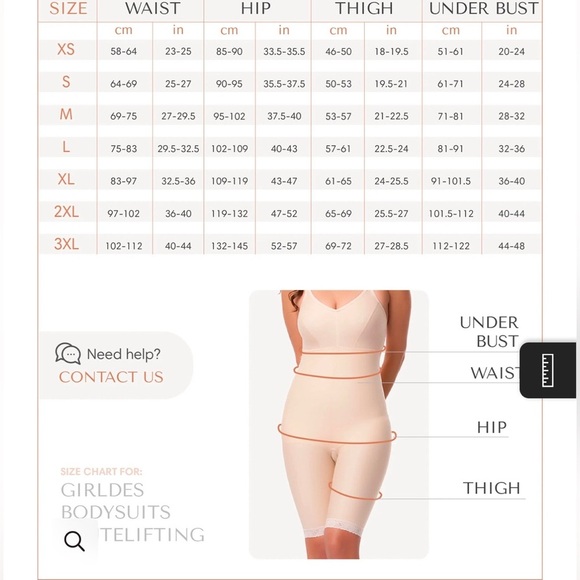 Isavela Beige 2nd Stage compression garment Surgery Bodysuit BBL BE06 3XL - Picture 3 of 7